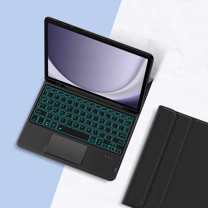 Keyboard Protective Cover Suitable for Samsung Tab A9+ 11inch S9 Fe Tablet Backlight Touch Stand S8 Leather Case Keyboard Protective Cover Suitable for Samsung Tab A9+ 11inch S9 Fe Tablet Backlight Touch Stand S8 Leather Case