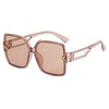 Fashionable sunglasses, trend retro square glasses solar-powered, 2022 collection, internet celebrity