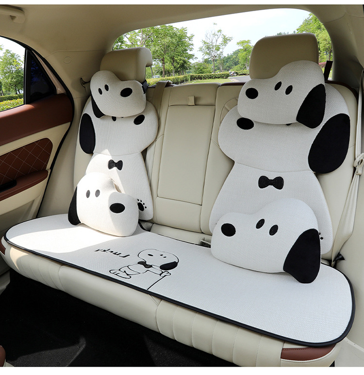 Car seat cushion for all seasons, cute cartoon internet-famous seat cover, simple internet-famous car seat cover, single piece