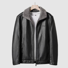 品牌剪标男装新款男士秋冬季翻领毛绒内里保暖休闲夹克外套J4Y176