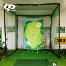 高尔夫练习网3*3*3米（可定制）室内高尔夫打击笼练习套装