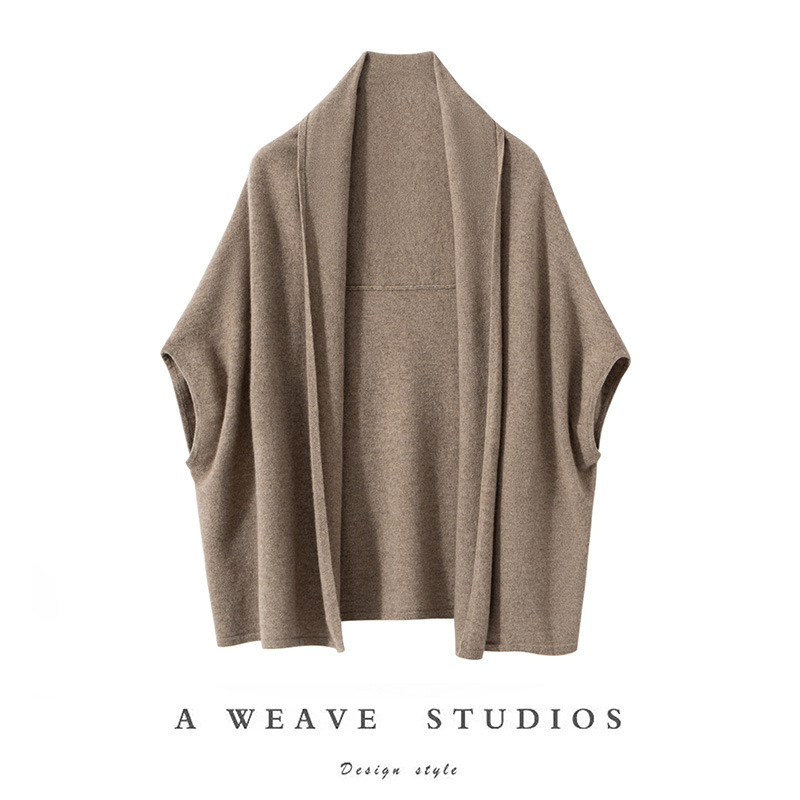 24 New 100 Pure Cashmere Shawl Women's Autumn Cardigan Outer Wear Fashion Warm Shoulder Pad Women's Scarf Full Cashmere