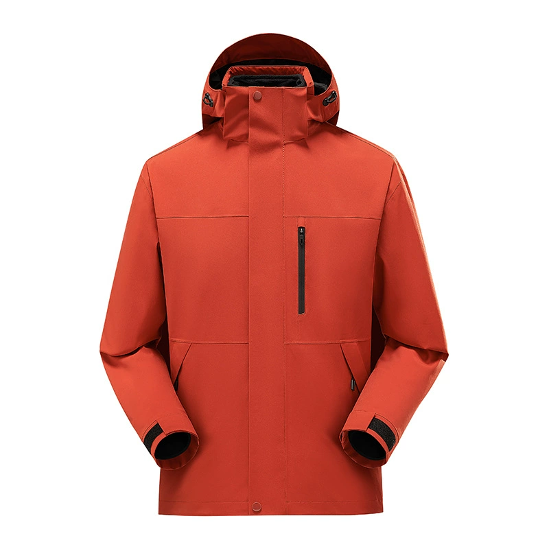 Water repellent travel keep warm jacket for men and women outside climbing for leisure, three in one