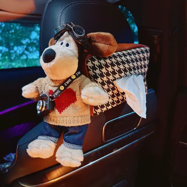 Love Dog [[Brown Houndstooth Tissue Bag] [2024] Houndstooth Tissue Bag