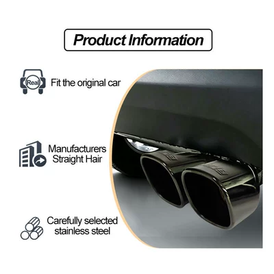 dual outlet tail tip car exhaust – Exhaust pipe