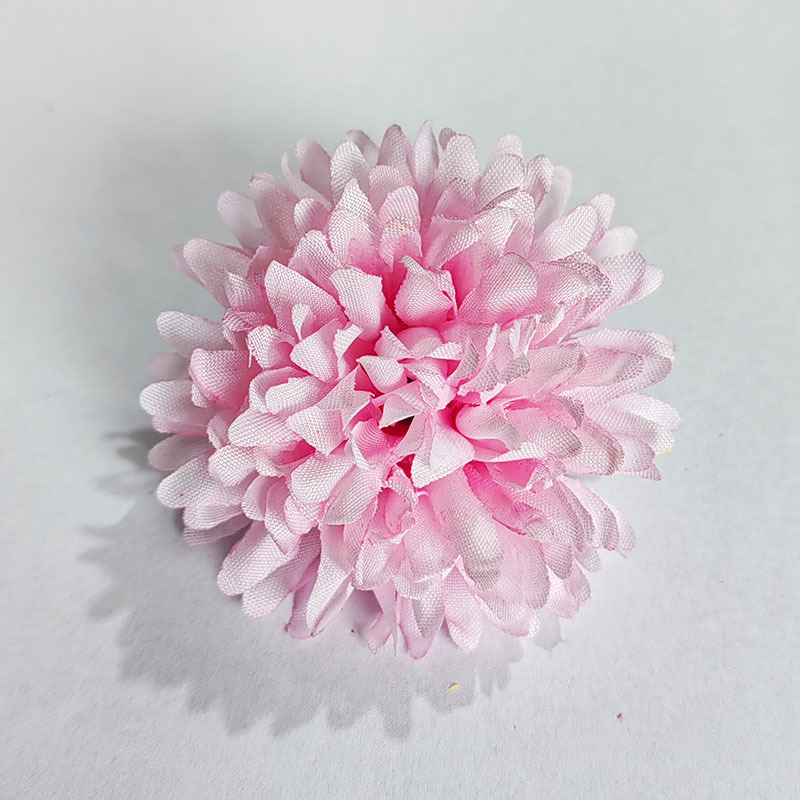 Personalizado de 8 capas de tenis de mesa, flor de crisantemo, material semiacabado, tocado de horquilla, accesorios decorativos hechos a mano, flores