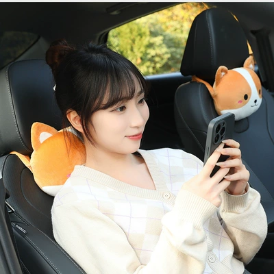 Headrest: car pillow Corgi headrest