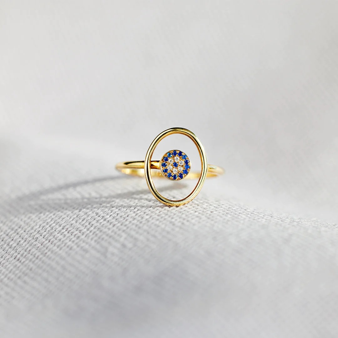 8g Weight Zircon Inlay Material Rings Classification 925 Sterling Silver Zircon Geometric Rings