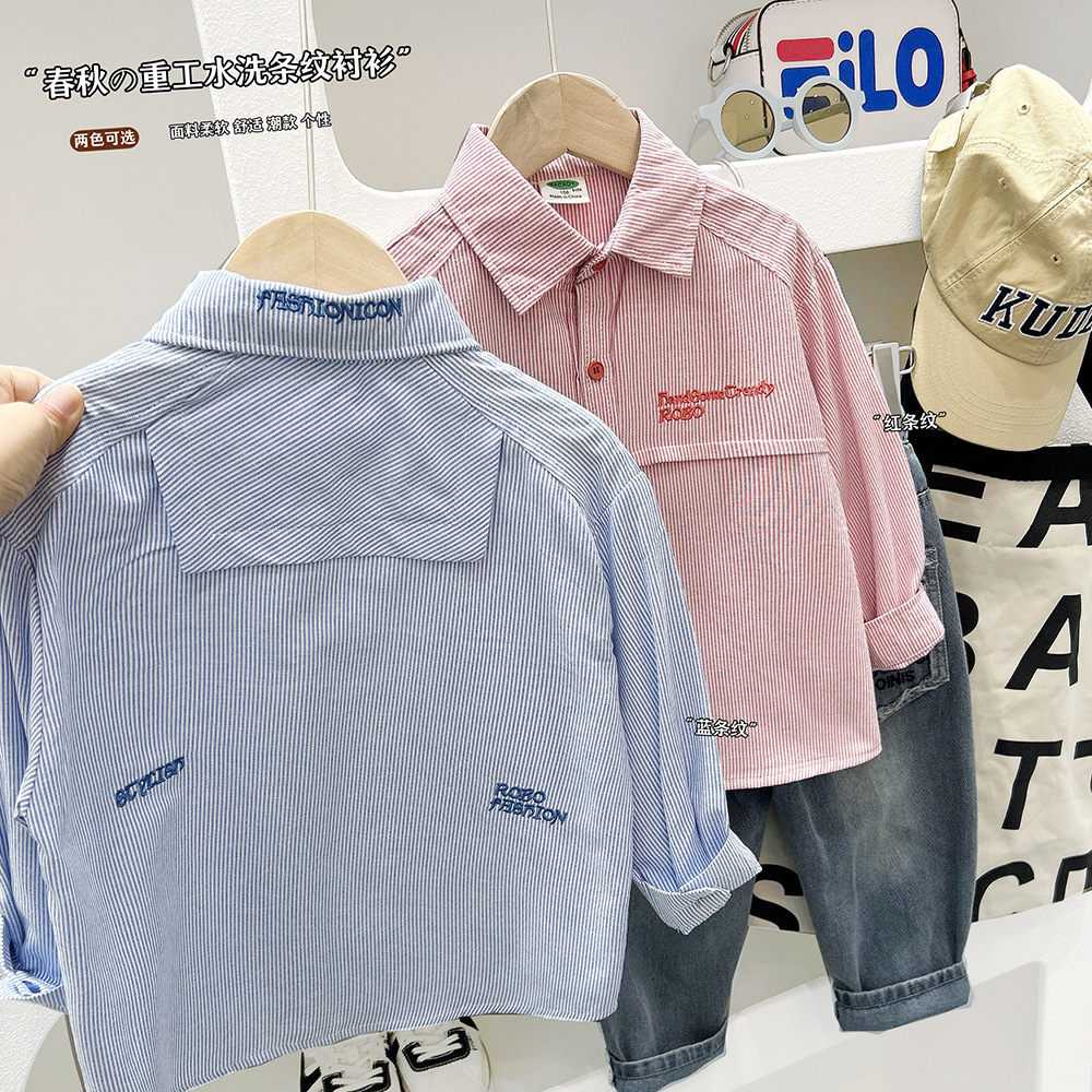 Autumn children's shirt for boys