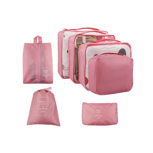 Waterproof sundry clothing drawstring luggage bag with large capacity, home underwear seven-piece set storage bag, travel packaging bag