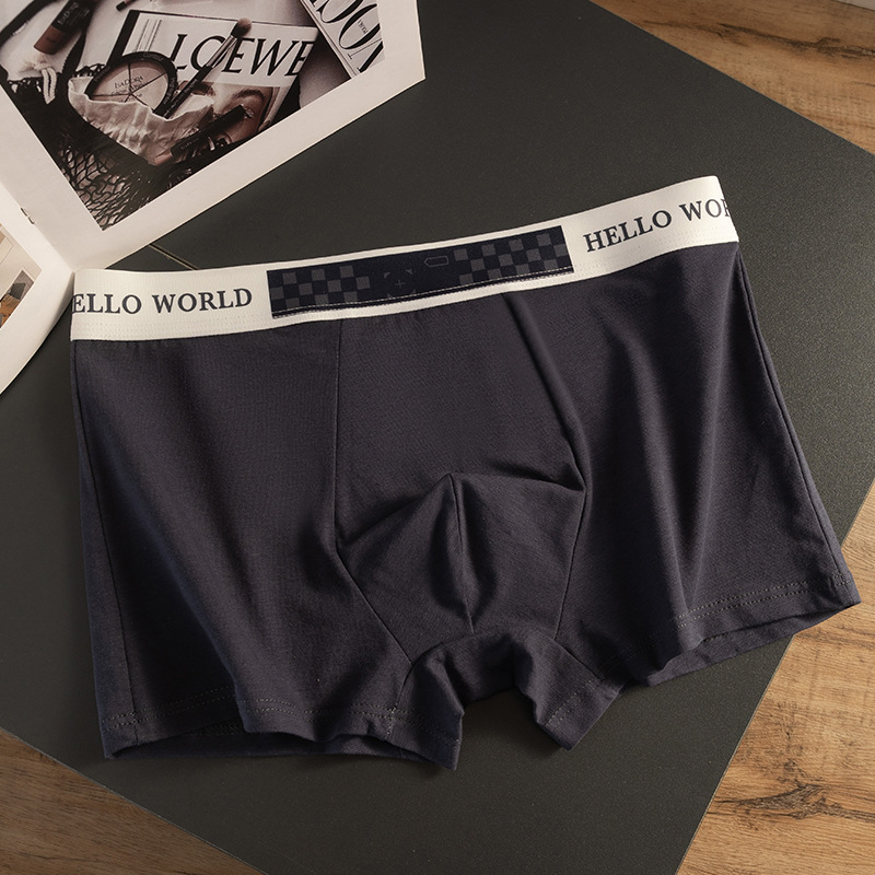 Niños algodón de cuatro ángulos pantalones deportivos sueltos adolescentes niños gran tamaño antibacteriano entrepierna de ángulo plano cabeza de pantalones cortos