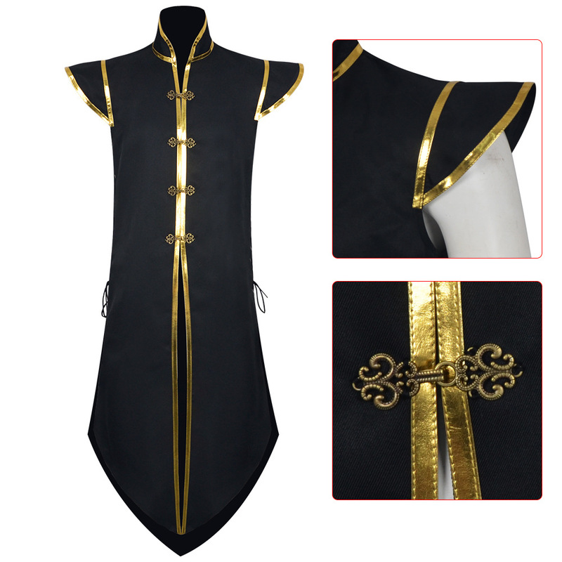 Cross-Border New Medieval Viking Vest Literary Review Period Men's Sleeveless Vest Halloween Cos Suit