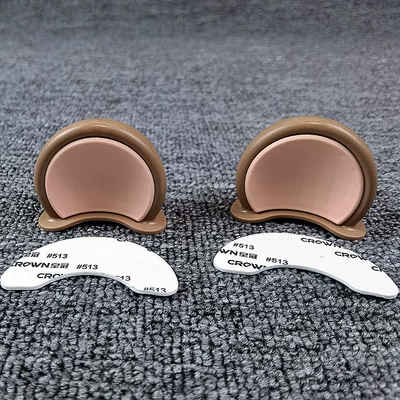 Decorations Cute Eyes Personalized | Motorcycle wheel hub - brown-pink-bear-ears