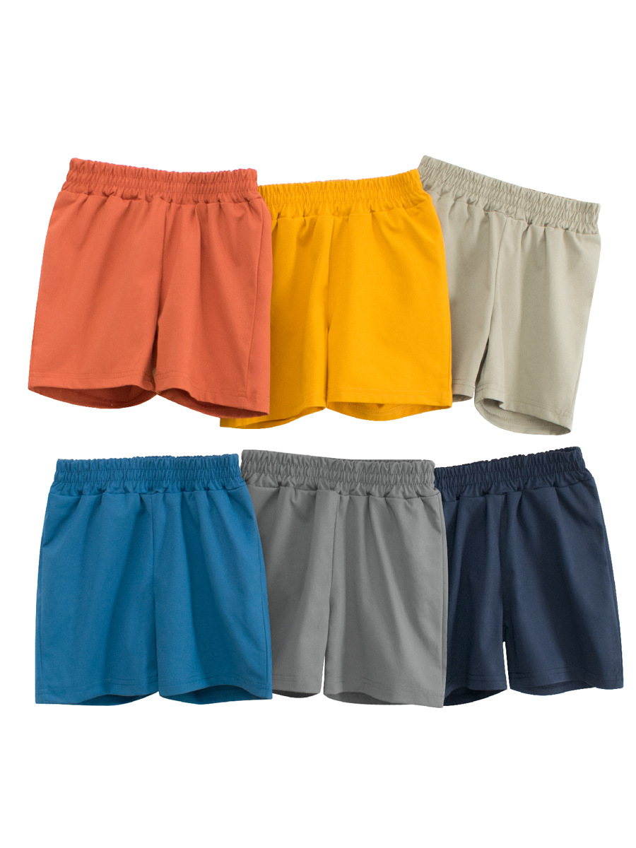 27kids pantalones cortos para niños, fáciles de secar y rápidos, pantalones casuales para niños, pantalones de playa de color sólido sueltos de verano, fuente transfronteriza
