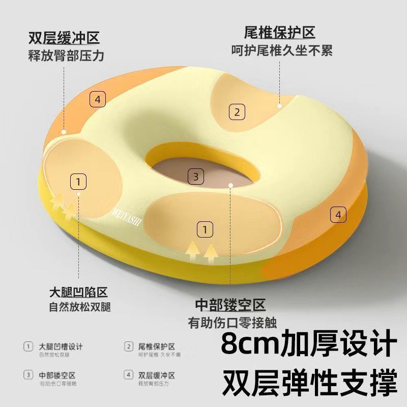 almohadilla de asiento para mujeres embarazadas, columna caudal postparto, desgarro lateral, almohadilla de asiento para menstruación, descompresión, almohadilla de pantorrilla