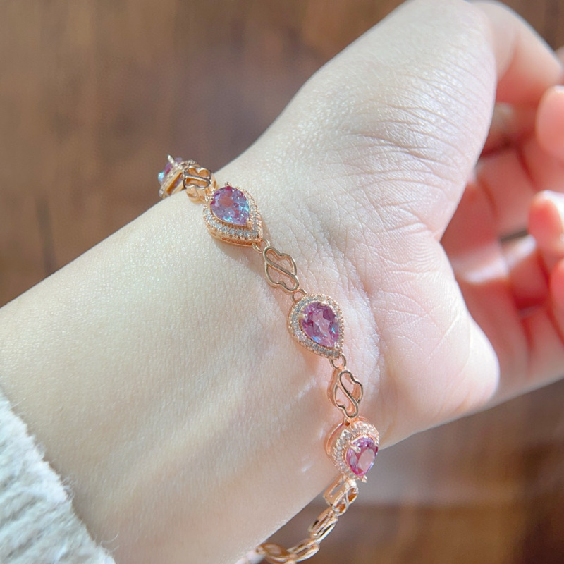 Alexander bracelet women simple color treasure jewelry 925 silver inlay bracelet wholesale a generation of hair