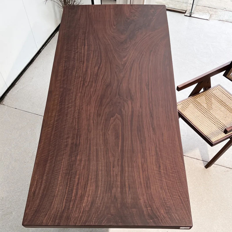 North American black walnut tea table Ebony Okan desk conference table simple desk dining table log whole piece North American black walnut tea table Ebony Okan desk conference table simple desk dining table log whole piece