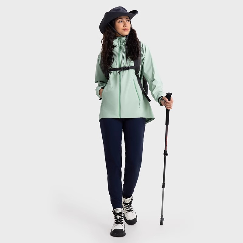 Otoño y invierno nuevo traje de asalto al aire libre con capuz impermeable a prueba de viento pesca al aire libre caminata traje de montaña abrigo de moda casual