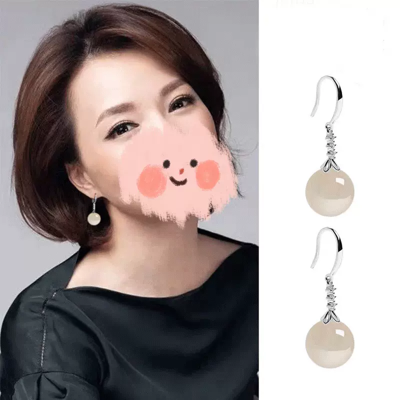 新款复古宫廷耳环玛瑙耳坠女长款气质韩国耳钩耳饰品多款