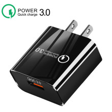 3.0快充电头闪充直充usb手机充电器欧美规旅充迷你家用充电器18W