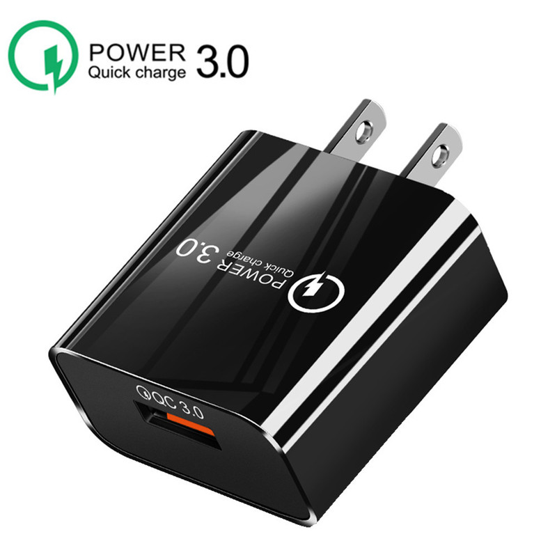 3.0 fast charging head flash charging direct charging usb mobile phone charger European and American regulations travel charger mini home charger 18W 3.0 fast charging head flash charging direct charging usb mobile phone charger European and American regulations travel charger mini home charger 18W