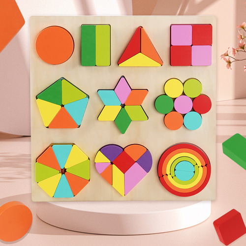 Young children's geometric shape modeling cognitive matching board baby digital enlightenment equal parts learning educational early education toys