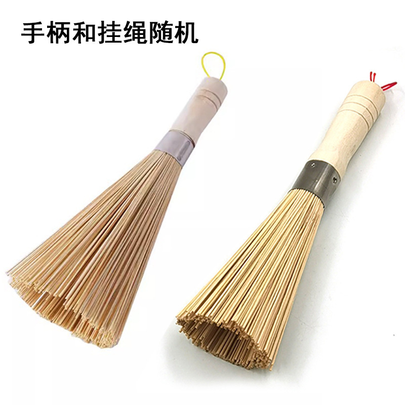 Nuevo estilo antiguo cepillo de cocina de bambú cepillo de cocina artefacto de restaurante frito especial cepillo de bambú cepillo de cocina doméstico cepillo de bambú comercial