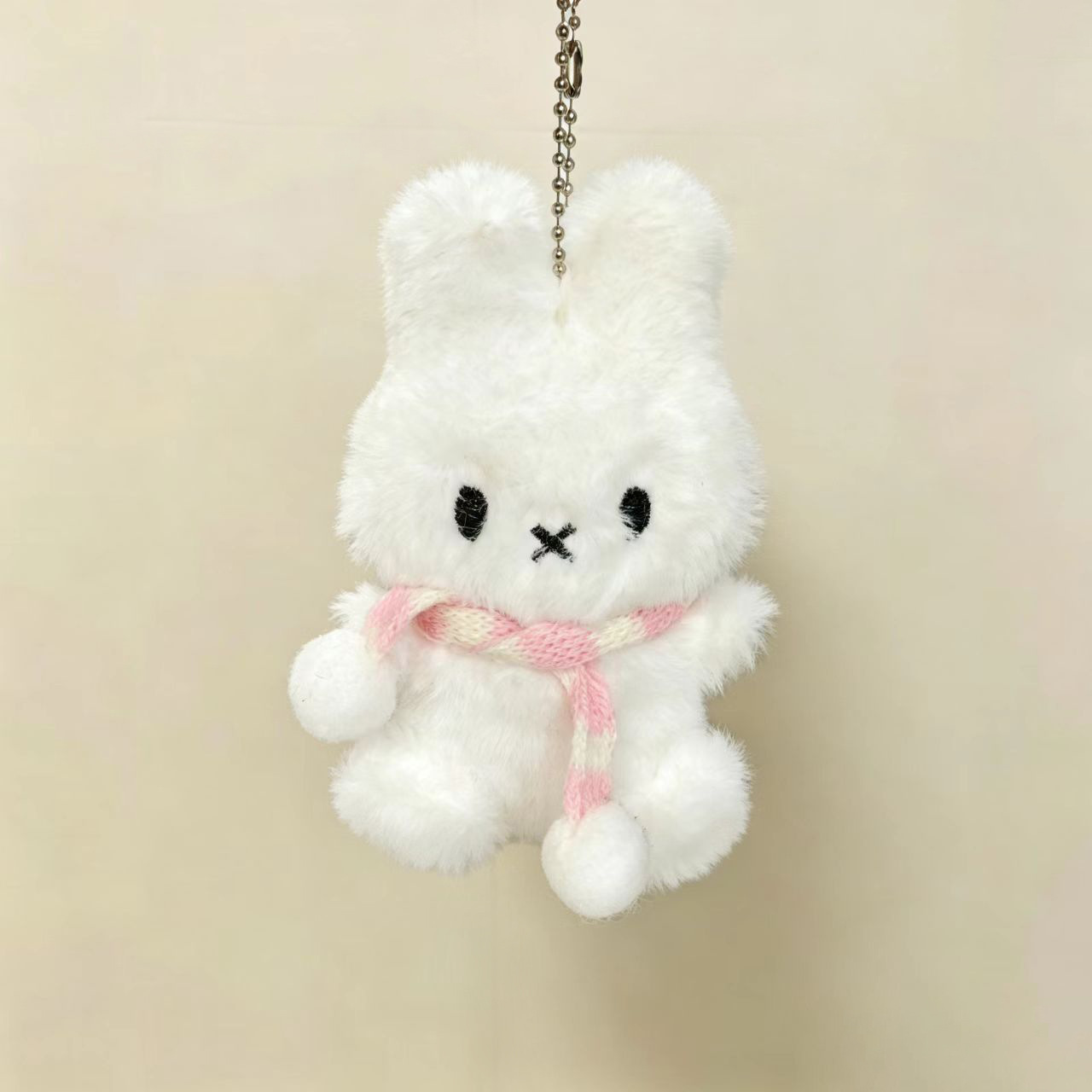 Caricatura de peluche lindo conejo colgante Miffy bufandas muñecas bolsas de cuentas cadena muñecas colgante accesorios de regalo