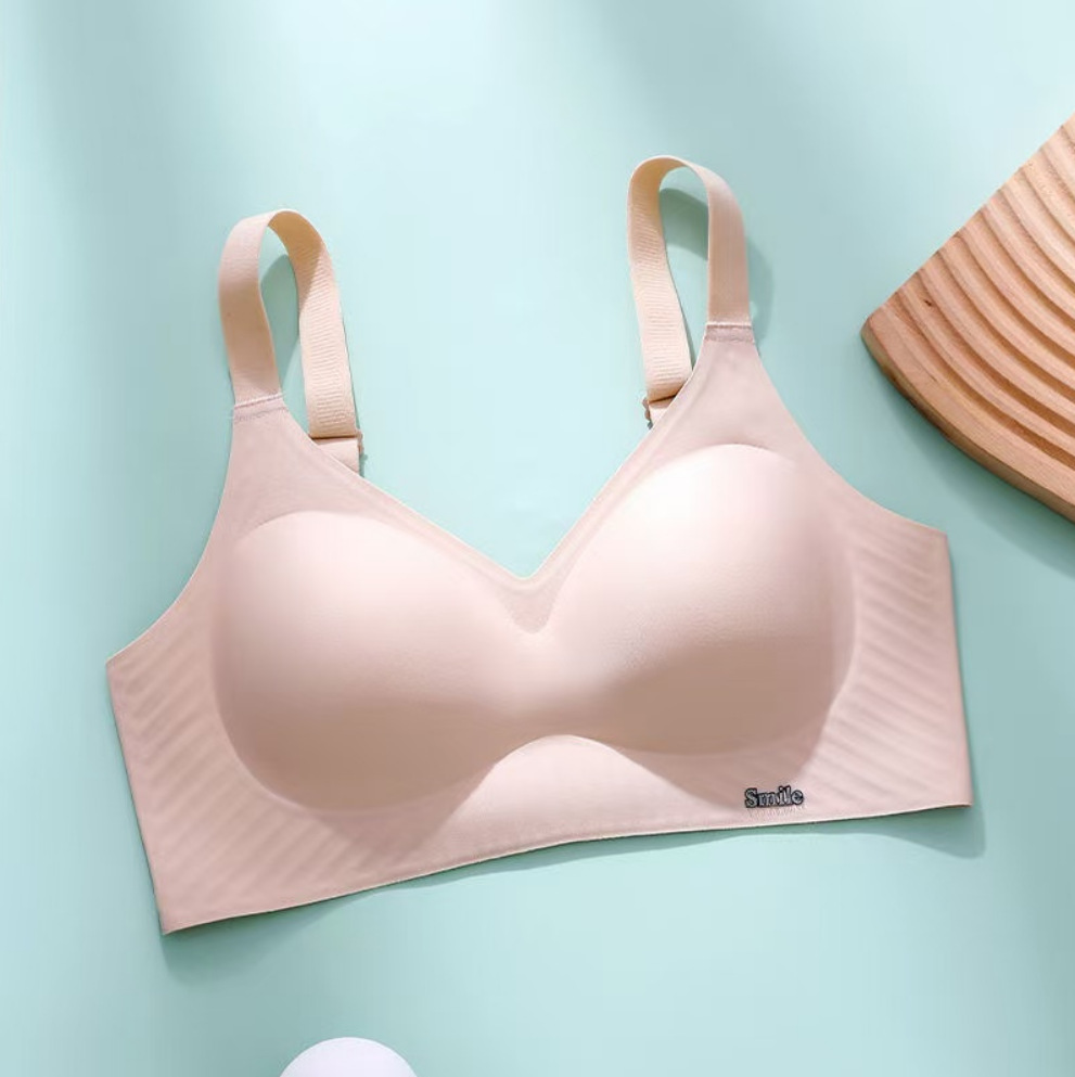 La ropa interior sin marcas de jalea para mujeres soporte suave de taza fija anti-caída torvin sujetador de senos colaterales cómodos movimiento image 11