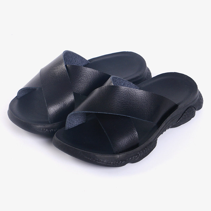Dép trẻ em đế mềm chống trượt, dép đi biển thoáng khí cho bé trai — Màu kaki, Nâu đậm, Toàn bộ màu đen, Đỏ nâu