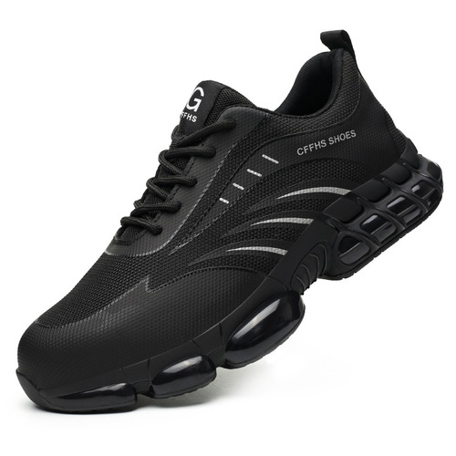 City Defense New Popcorn Sole Protective Safety Shoes Steel Toe Cap Anti-Punching Anti-Piercing Lightweight Safety Shoes