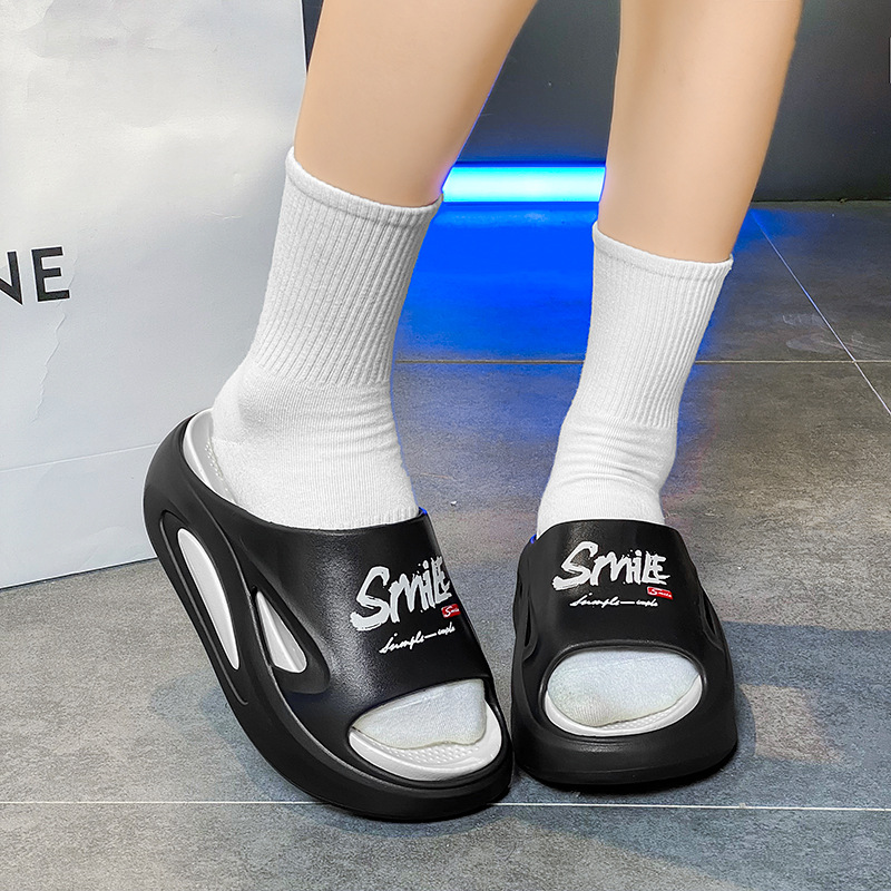 Verano EVA ligera y cómoda zapatillas de moda de mujer 5.0 pisar la mierda en el hogar al aire libre dos zapatillas antideslizantes