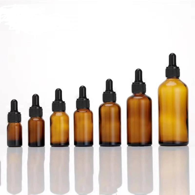 Производитель 30ml чайный цвет капельницы стеклянная бутылка эфирного масла 5 ml100 ml коричневый стеклянный стакан экстракт очищенная роса