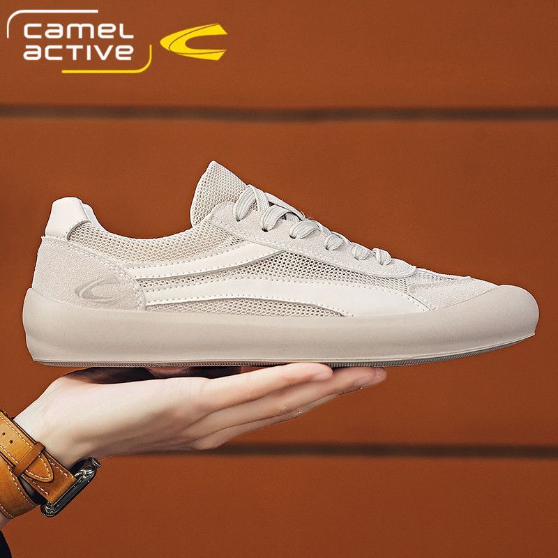骆驼动感男透气软底百搭网面鞋男士夏季潮流百搭休闲鞋防滑通勤鞋