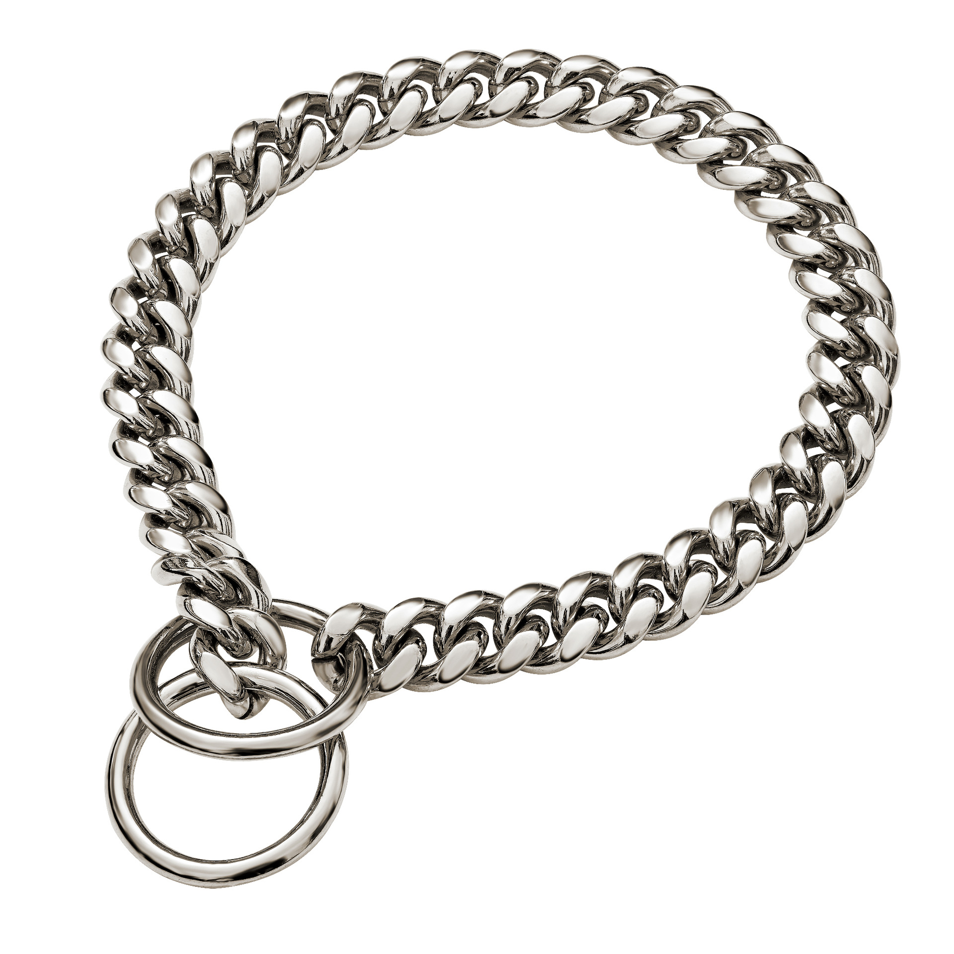 Cadena de perro mascota de tamaño pequeño y mediano de 10mm de acero inoxidable de acero de titanio cadena cubana de oro collar de perro collar de cadena de gato entrega de una pieza