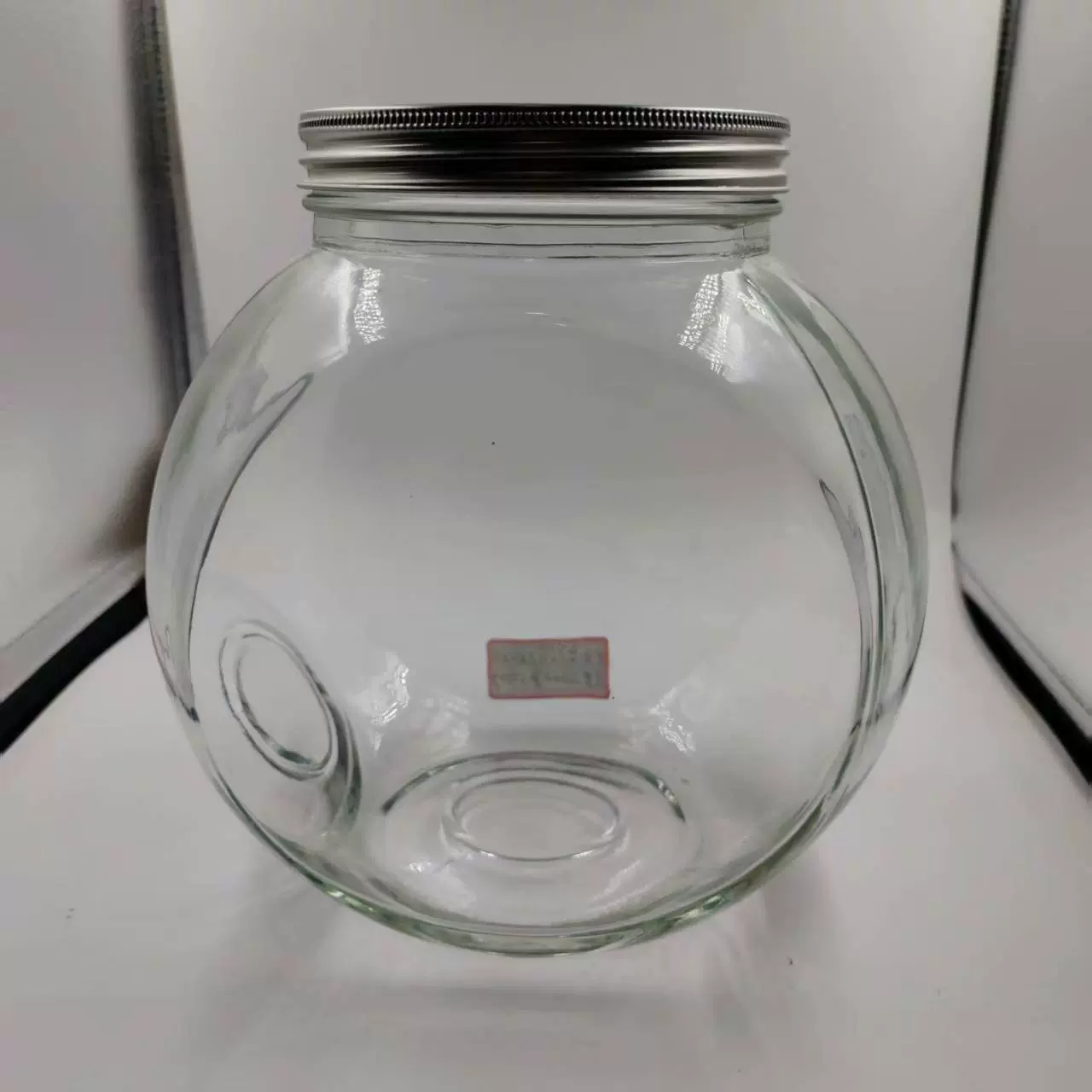 4L大容量可斜放食品级玻璃储物罐头糖果咖啡豆饼干分装玻璃瓶