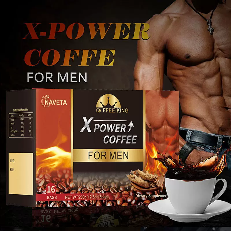 跨境外贸 男士能量黑咖啡人参牡蛎滋补速溶黑咖啡 Energy coffee