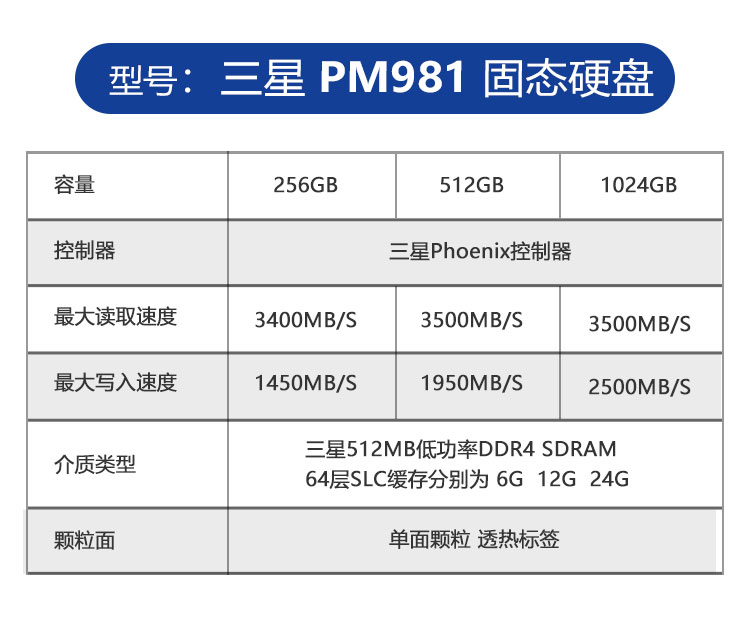 / PM981a 256G 512G 1T M2 PM9A1 拆机 NVME 固态硬盘其他