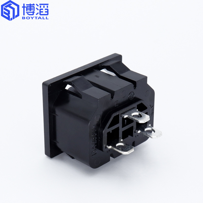 Botao AC power supply letter holder BT-13-1A-S1 three-hole output embedded soft card C13 power socket