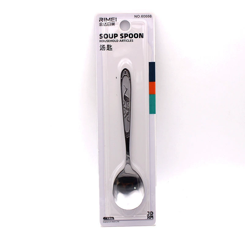 Manufacturer Kim Da Mei Spoon Stainless Steel 60663 round head spoon soup spoon spoon spoon spoon spoon tableware batch