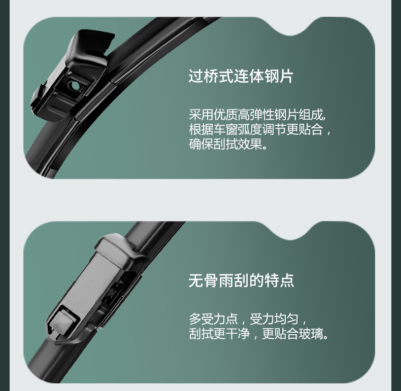 Suitable for Skoda Octavia Wipers, Suitable for Wiper Blades of Models 12-13-14-15-16-17-18, Suitable for Octavia Rain Wipers