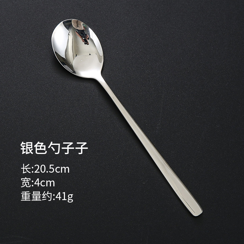卸売り304ステンレス漢式スプーン箸セット家庭用箸創意食器洋食スプーン成人スプーン|undefined