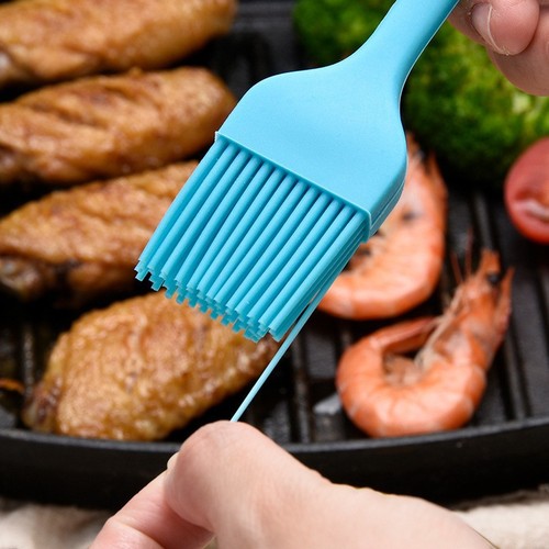 9-color integrated small silicone oil brush, high temperature resistant barbecue oil brush, silicone sweep, DIY cake baking tool