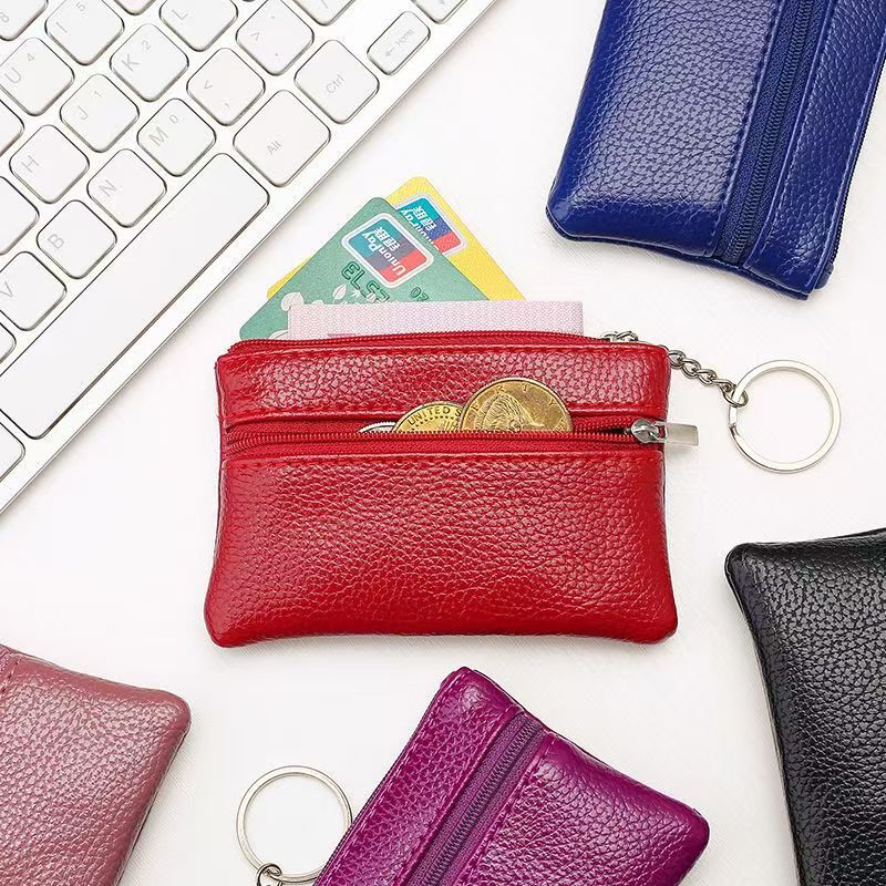 Coin Purse, Women's Bag, Small Card Holder, Fashionable Multi-Zipper Key Bag, Mini Coin Bag, Portable Macaron Color, Simple Design