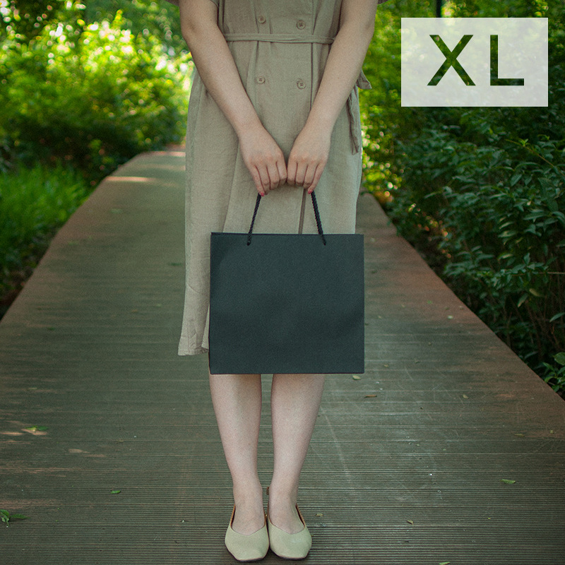 Retro simple bolsa de papel Kraft caja de regalo horizontal bolsa de papel ropa Regalo De vacaciones bolsa de regalo Portátil Bolsa de embalaje