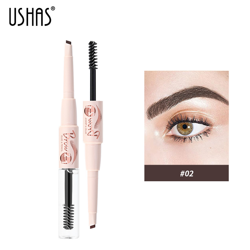 USHAS European and American Cross-border spot lápiz de cejas combinación de pegamento para cejas, resistente al agua, duradero, sin manchas, sin decoloración, EB026-MIX