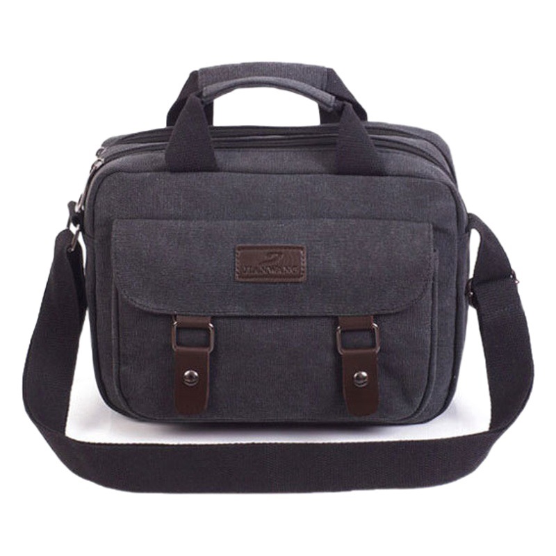 Men's canvas shoulder bag large capacity messenger bag outdoor leisure retro travel tools New Cross back handbag