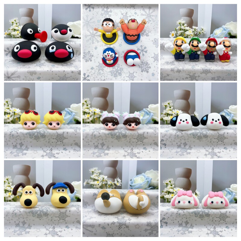 Anime Cartoon Penguin Doraemon Fridge Magnet Bathroom Towel Hanger Doll Clogs DIY Accessories Fridge Magnet