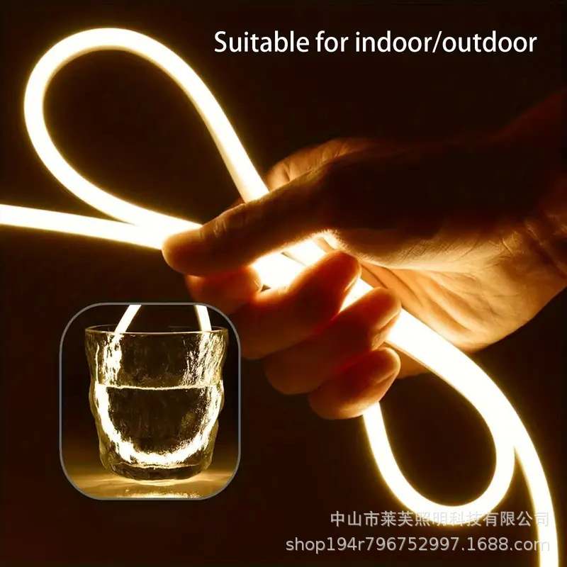 USB 5V 低電圧シリコーンフレキシブル LED ネオンライト防水化粧鏡ベッドサイドテレビの背景の雰囲気|undefined