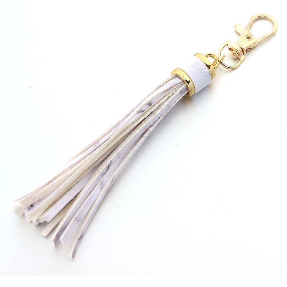 14g Weight Keychain Classification 1 Piece Quantity Daily Occasion Pu Leather Material Tassel Pattern Unisex Gender Simple Style Style Simple Style Tassel Pu Leather Unisex Keychain 7